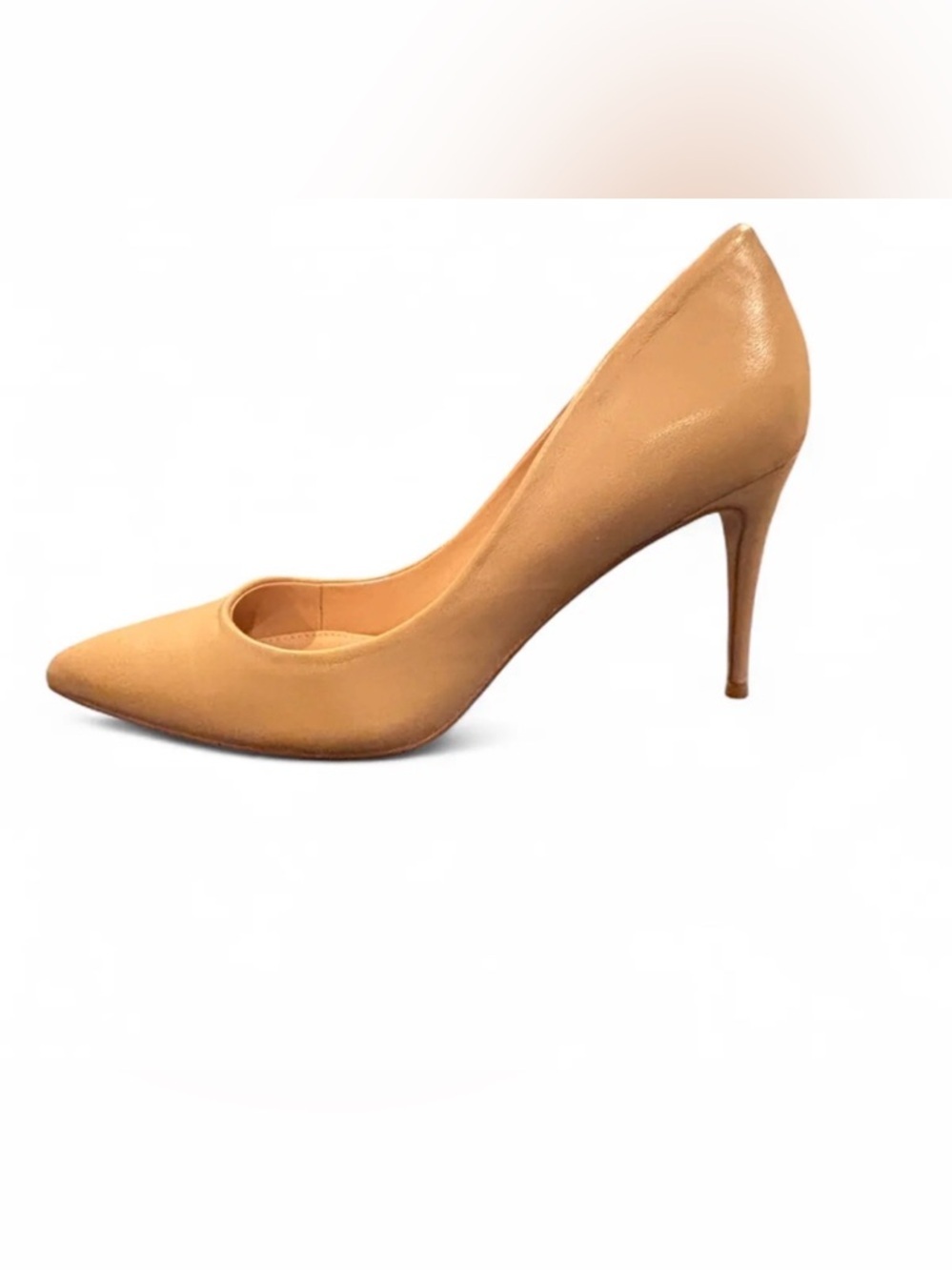 Steve Madden Luiza Nude Leather Pointed Toe Stiletto Pumps Size 11M - Picture 5 of 13